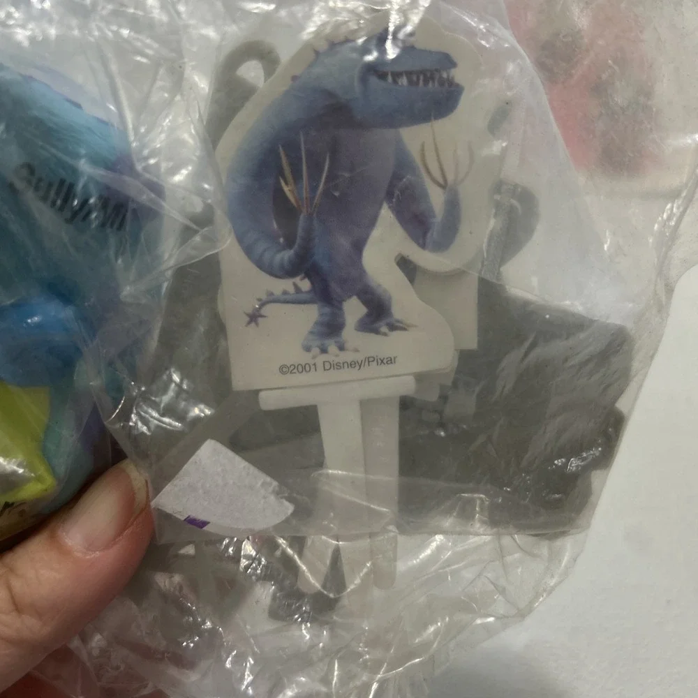 Vintage DISNEY MONSTERS INC DecoPac Cake Decorations - Mike Sully Door- Sealed